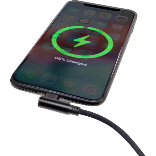 Ridepower 90 Usb To 90 Lightning Cable - Charger - Single-End - 18" Rp90Degusblht18