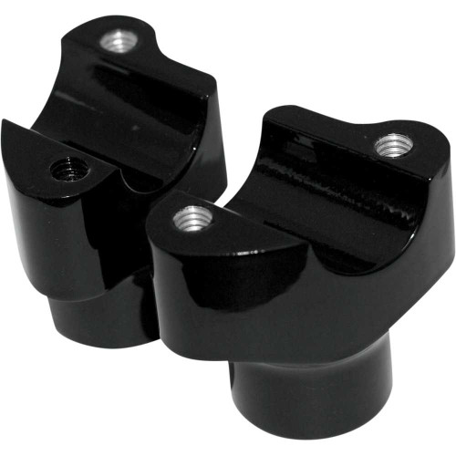 DRAG SPECIALTIES 0602-0350 Drag Specialties Risers - Buffalo - 1-1/2" - Black