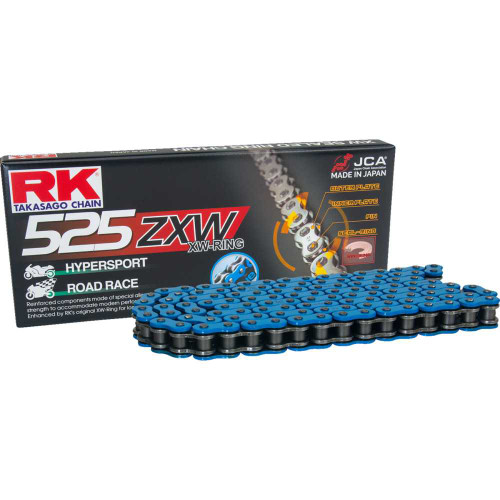 RK BB525ZXW170 Rk 525 Zxw - Drive Chain - 170 Links - Blue Bb525Zxw-170