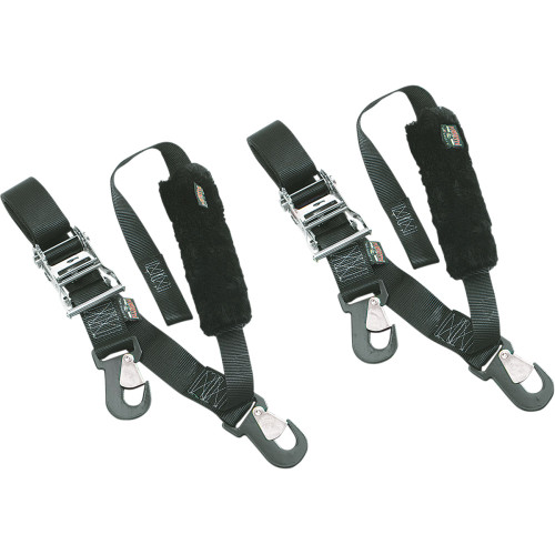 Powertye Mfg. Big Daddy Tie-Down - 2" - 2 Snap-Hook Ends - Sewn-In Soft-Tye - Black 32582-S