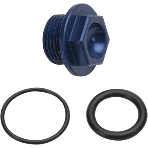 Works Connection Oil Plug - Blue - Kawasaki/Suzuki 24-012