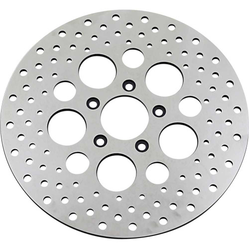 DRAG SPECIALTIES DS325091 Drag Specialties Drilled Brake Rotor - Front - 11.5" - Harley-Davidson
