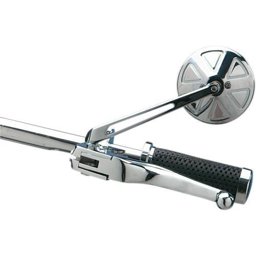 Drag Specialties Round Mirror With Long Stem