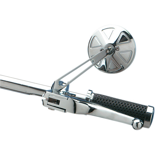 Drag Specialties Round Mirror With Short Stem