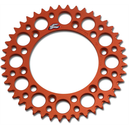 RENTHAL 224U52044GPOR Renthal Sprocket - Orange - 44 Tooth 224U-520-44Gpor