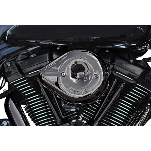 S&S CYCLE 1700781 S&S Cycle Stealth Teardrop Air Cleaner - M8 - Lava Chrome 170-0781