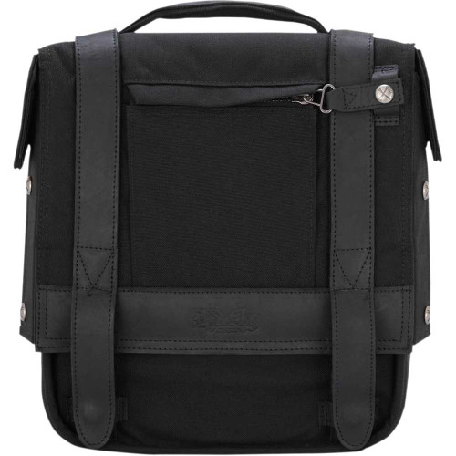 BURLY BRAND B151000B Burly Brand Detachable Saddlebag - Black B15-1000B