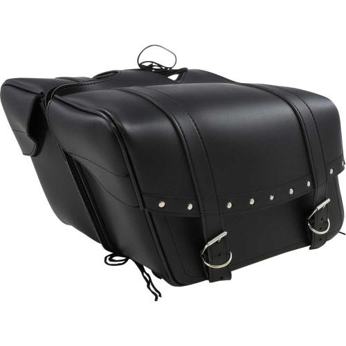 SADDLEMEN X02103041 Saddlemen Highwayman Rivet Slant-Style Saddlebags - Large X021-03-041