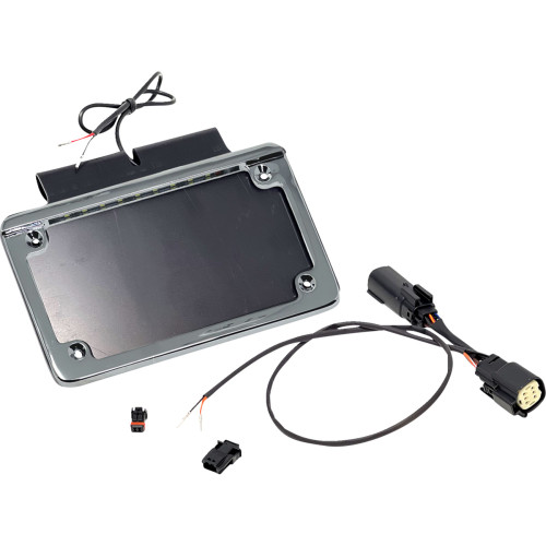 Saddlebag Tag Holder W/ Illuminated License Plate Frame - '10 Flhx Nibth-C02