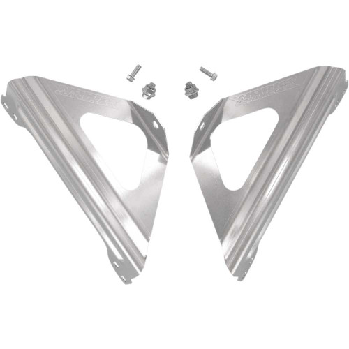 WORKS CONNECTION 18001 Radiator Brace Set - Silver - Suzuki 18-001