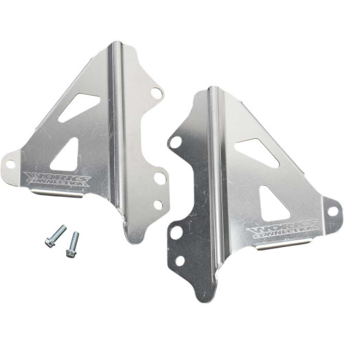 WORKS CONNECTION 18066 Radiator Brace Set - Silver - Honda 18-066
