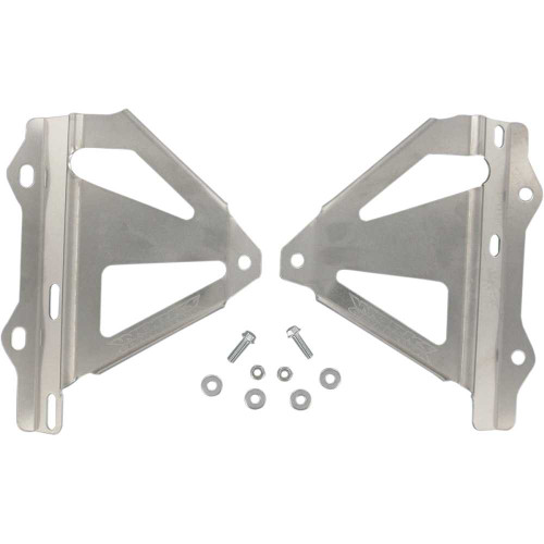 WORKS CONNECTION 18084 Works Connection Radiator Brace Set - Silver - Honda 18-084