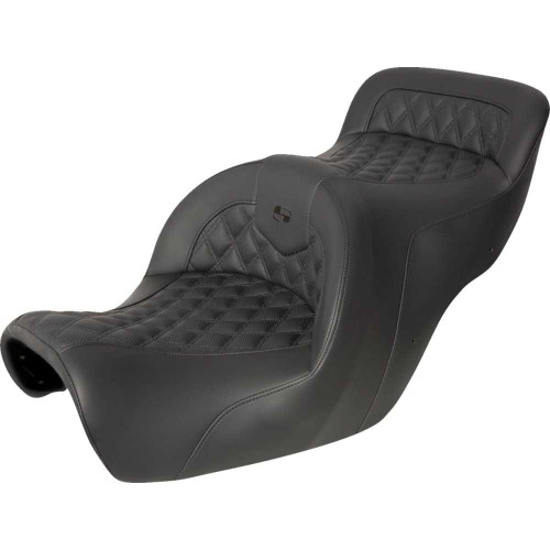 SADDLEMEN H8807182 Saddlemen Seat - Roadsofa - Without Backrest - Full Lattice Stitch - Black H88-07-182