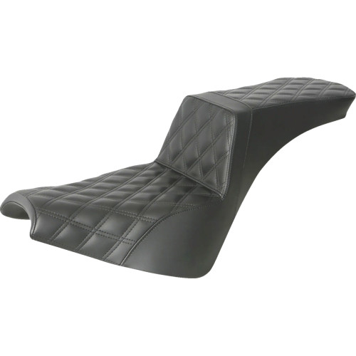 Saddlemen Step-Up Seat - Full Lattice Stitch - Black 818-30-195