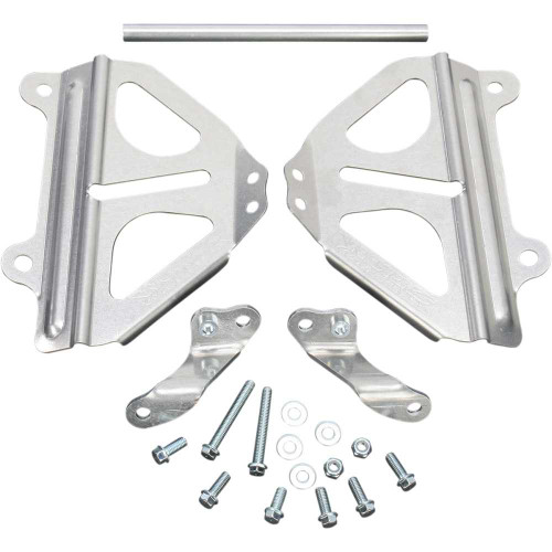 WORKS CONNECTION 18008 Works Connection Radiator Brace Set - Silver - Honda 18-008