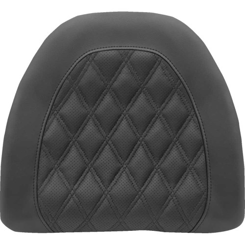 SADDLEMEN 8811884LS Saddlemen Tour-Pak Backrest Pad Cover - Lattice Stitched - Black 88-11884Ls