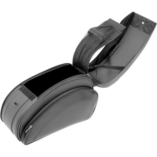 SADDLEMEN EX000522 Saddlemen Deluxe Throwover Saddlebag - Black Ex000522