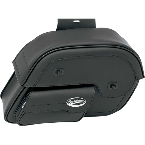 SADDLEMEN 35010382 Saddlemen Cruis'N Slant Face Pouch Saddlebags - Jumbo 3501-0382