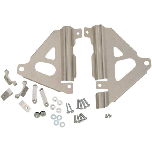 WORKS CONNECTION 18300 Works Connection Radiator Brace Set - Silver - Kawasaki 18-300