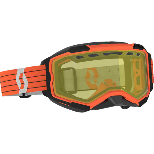 SCOTT 2790000000000 Scott Fury Snow Cross Goggle - Orange/Gray - Yellow 278605-1011029