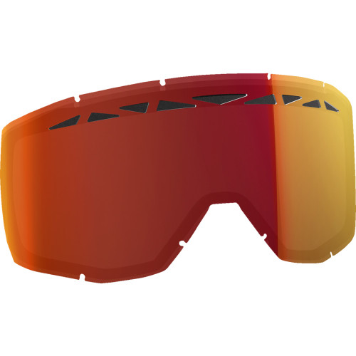 Scott Primal/Split Snow Lens - Dual - Acs - Illuminator Red Chrome 264584-310