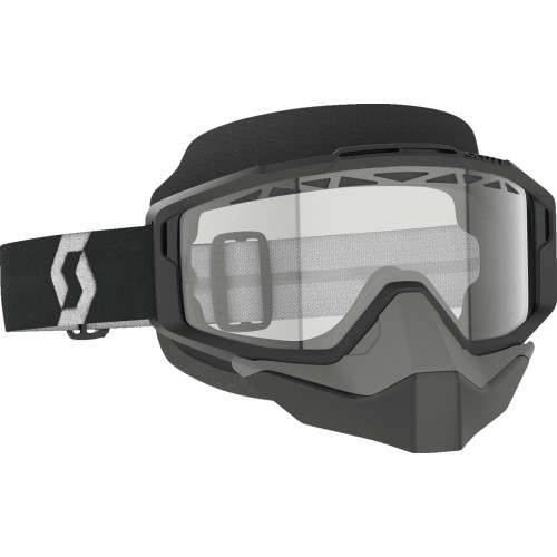 Scott Split Otg Snow Goggle - Black/White - Dual Lens - Clear 285543-1007043