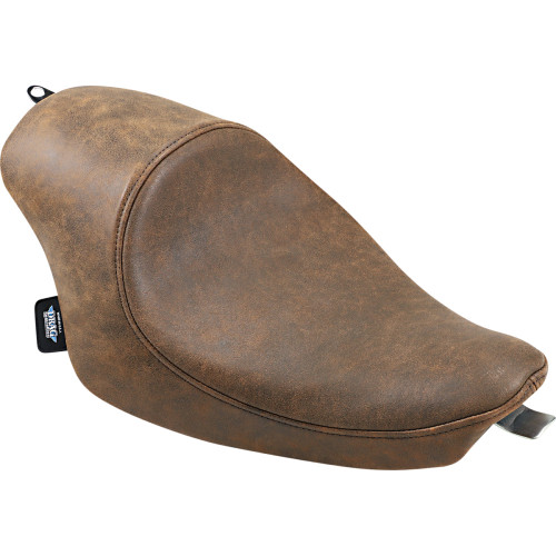 Drag Specialties 3/4 Solo Seat - Brown - Distressed - Xl '04-'22