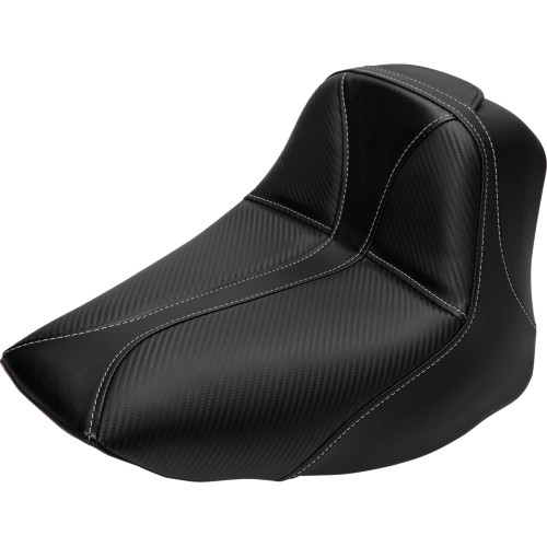 Saddlemen Dominator Solo Seat - W/O Backrest - Black W/ Gray Stitching - Flstc/N '06-'17 806-15-0042