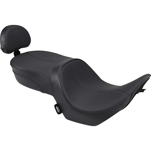 DRAG SPECIALTIES 0810-1585 Drag Specialties Low-Profile Touring Seat - Black - Passenger Backrest - Victory Hammer '05-'17