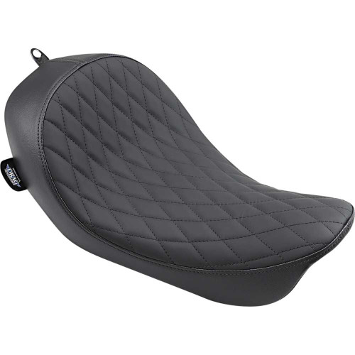 DRAG SPECIALTIES 0803-0547 Drag Specialties Low Solo Seat - Diamond Stitch - Fxd/Fld '06-'17
