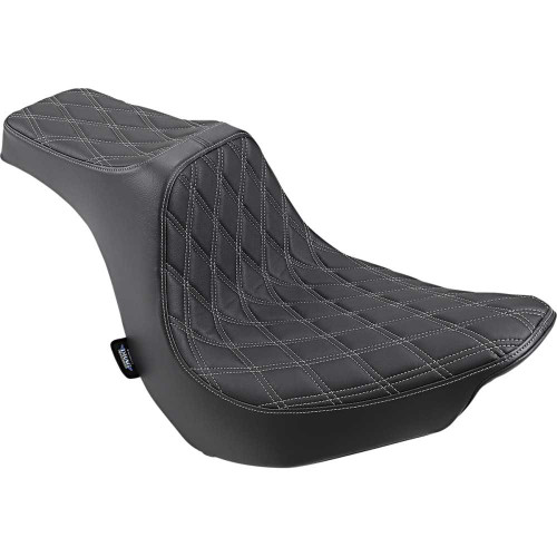 DRAG SPECIALTIES 0802-1189 Drag Specialties Predator Iii Seat - Double Diamond - Silver Stitching - Flfb/S '18-'22
