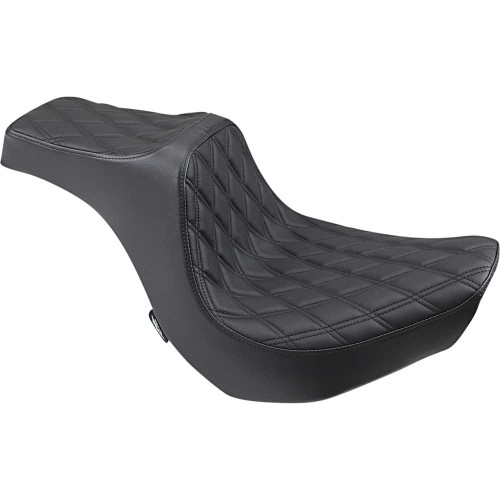 DRAG SPECIALTIES 0802-1267 Drag Specialties Predator Iii Seat - Double Diamond - Black Stitching - Fxbr/S '18-'22