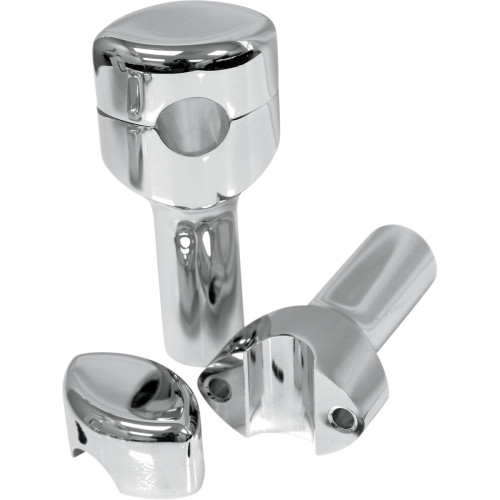 La Choppers Risers - Hefty Smooth - 4" - Chrome La-7406-04