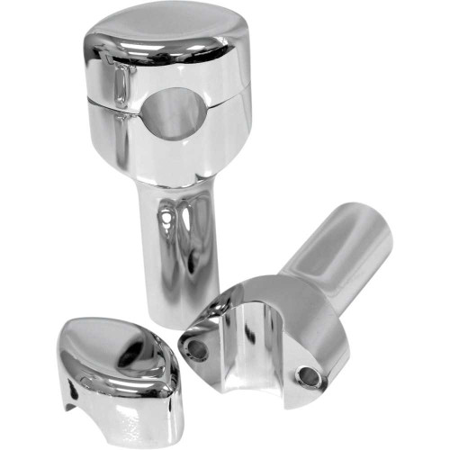 LA CHOPPERS LA740604 La Choppers Risers - Hefty Smooth - 4" - Chrome La-7406-04