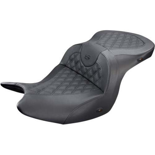 Saddlemen Roadsofa Seat - Without Backrest - Full Lattice Stitch - Black - Heated - Gl H18-07-182Hct