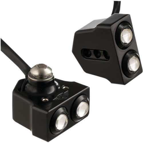 Joker Machine Led Side Mount Turn Signal - Black/Red 05-208-Rb Joker Machine Led Side Mount Turn Signal - Black/Red 05-208-Rb