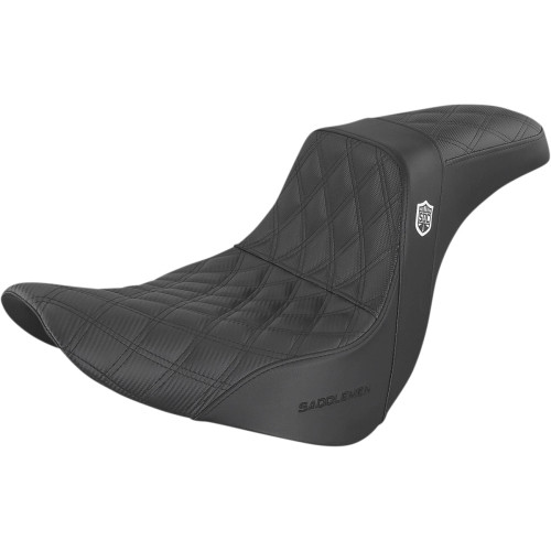 Saddlemen Pro Series Sdc Performance Seat - Without Backrest - Lattice Stitch/Lumbar Gripper - Fl/Fx '18-'23 Sc81829Db