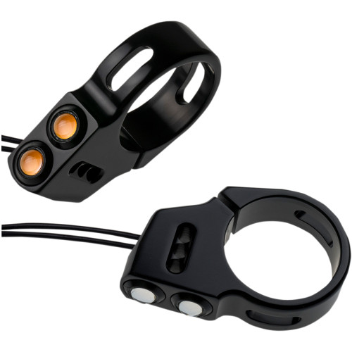 Joker Machine Rat Eye Led Turn Signals - 49 Mm - Black 05-200-3B
