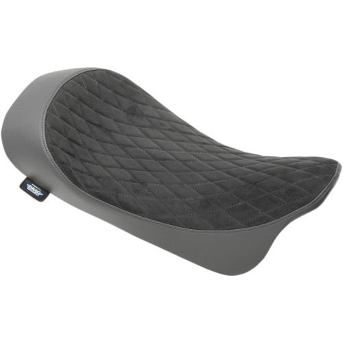 Drag Specialties Solo Seat - Faux Suede - Diamond - Fl '08-'23