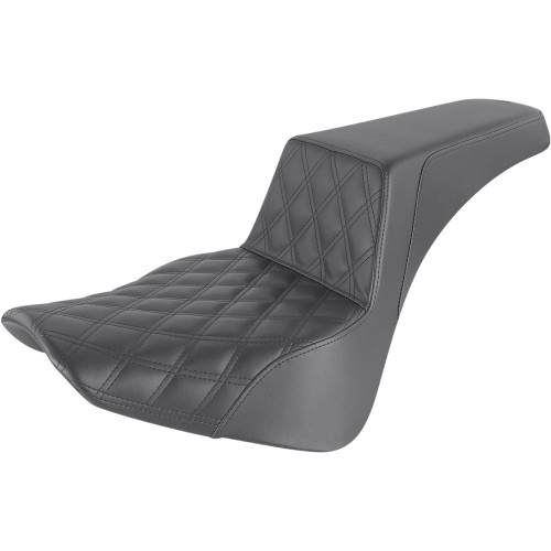 Saddlemen Step-Up Seat - Front Lattice Stitch - Black 818-33-172