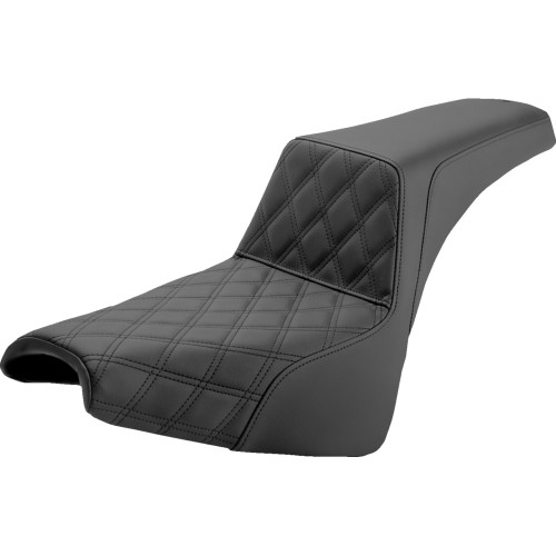 Saddlemen Step-Up Seat - Front Lattice Stitch - Black 818-30-172