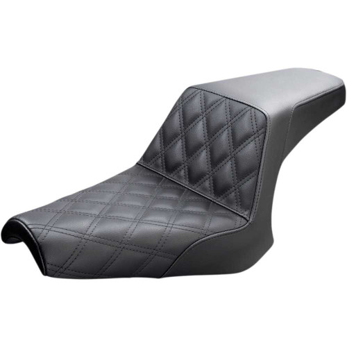 SADDLEMEN Y1316172 Saddlemen Step-Up Seat - Front Lattice Stitch - Black - Bolt '13-'20 Y13-16-172