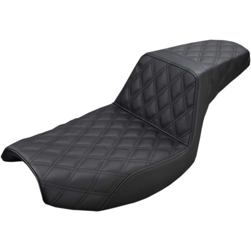 SADDLEMEN 88209175 Saddlemen Step-Up Seat - Full Lattice Stitch - Black - Fxr 882-09-175