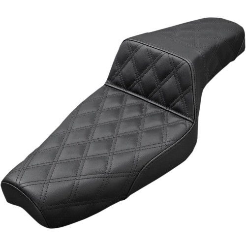 Saddlemen Step-Up Seat - Full Lattice Stitch - Black - Xl 807-03-175