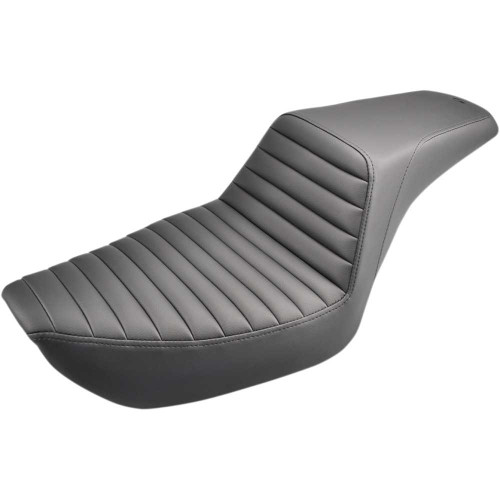 SADDLEMEN 89604171 Saddlemen Step-Up Seat - Front Tuck-N-Roll - Black - Dyna 896-04-171