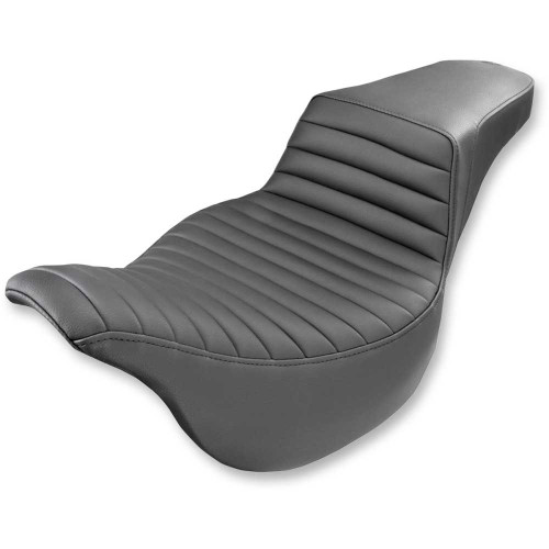 SADDLEMEN 80807B171 Saddlemen Step-Up Seat - Front Tuck-N-Roll - Black - Fl '08-'23 808-07B-171