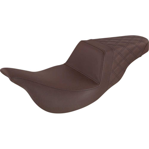 SADDLEMEN 80807B173BR Saddlemen Step-Up Seat - Rear Lattice Stitch - Brown - Fl '08-'23 808-07B-173Br