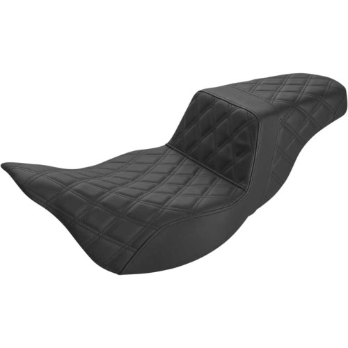SADDLEMEN 80807B175E Saddlemen Step-Up Seat - Extended Reach - Full Lattice Stitch - Black - Fl '08-'23 808-07B-175E