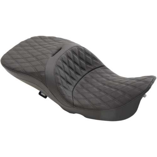 DRAG SPECIALTIES 0801-1109 Drag Specialties Touring Seat - Double Diamond - Fl '97-'07
