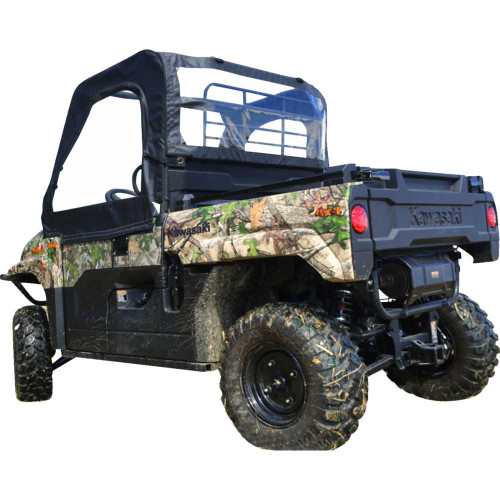 SEIZMIK 5120988 Seizmik Soft Upper Doors - Rear Windshield - Black - Mule Pro-Mx 51-20988